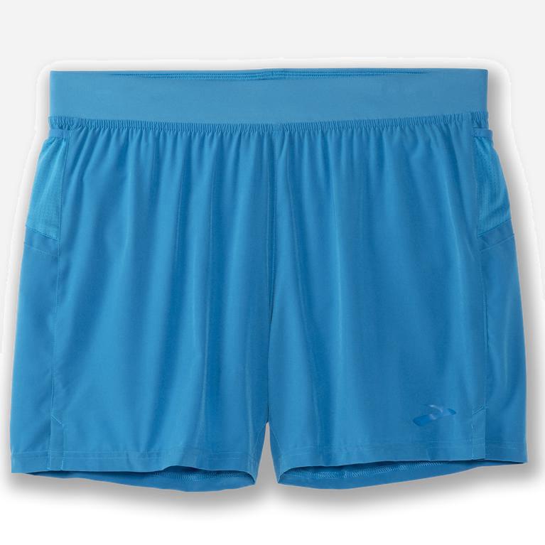 Brooks Sherpa 5 2-In-1 NZ - Men's Running Shorts - Electric Blue (06315-ZSNH)